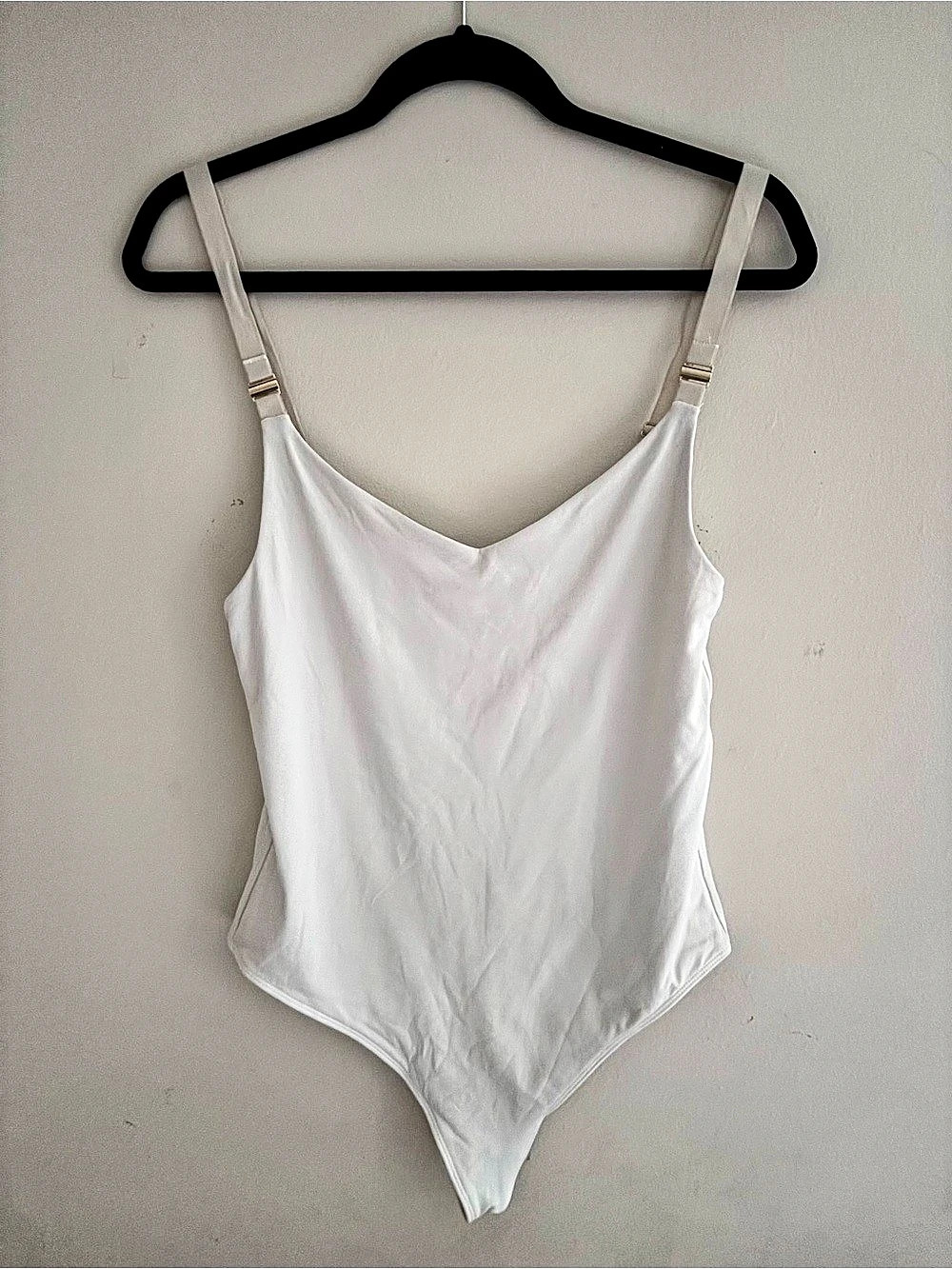 Babaton Sculpt Knit Bodysuit White Bodysuit Size Large